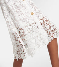 Oscar de la Renta Embellished lace midi dress
