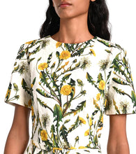 Oscar de la Renta Floral cotton-blend cloqu√É¬© minidress