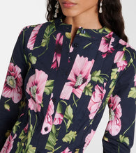 Oscar de la Renta Floral cotton-blend midi dress