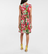 Oscar de la Renta Floral cotton-blend minidress