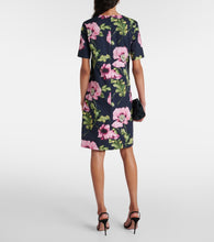 Oscar de la Renta Floral cotton-blend minidress