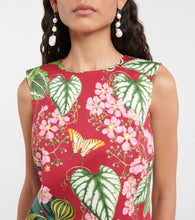 Oscar de la Renta Floral cotton-blend minidress