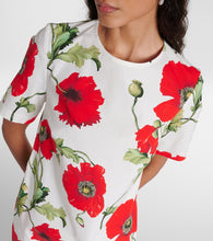 Oscar de la Renta Floral cotton-blend minidress