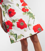 Oscar de la Renta Floral cotton-blend minidress