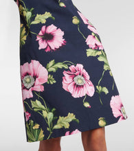 Oscar de la Renta Floral cotton-blend minidress