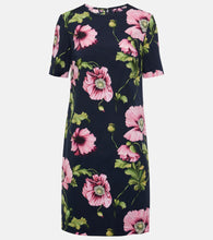 Oscar de la Renta Floral cotton-blend minidress. Oscar de la Renta 花朵棉质混纺迷你连衣裙