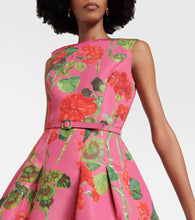 Oscar de la Renta Floral midi dress