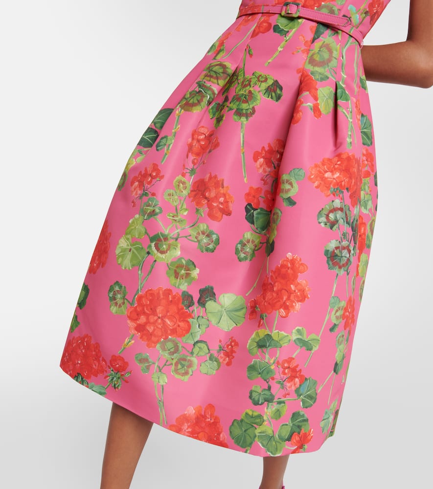 Oscar de la Renta Floral midi dress