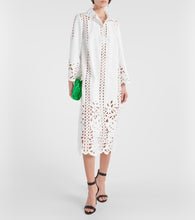 Oscar de la Renta Floral trellis guipure lace-trimmed tunic