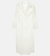Oscar de la Renta Floral trellis guipure lace-trimmed tunic. Oscar de la Renta 花卉格子凸花蕾丝边长款上衣