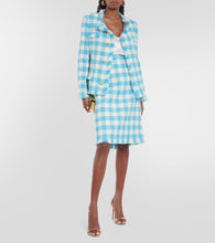 Oscar de la Renta Gingham wool jacket