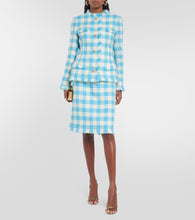 Oscar de la Renta Gingham wool jacket