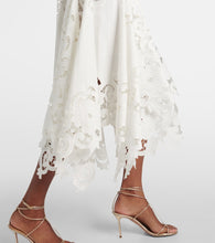 Oscar de la Renta Guipure lace midi dress