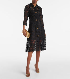 Oscar de la Renta Lace midi dress