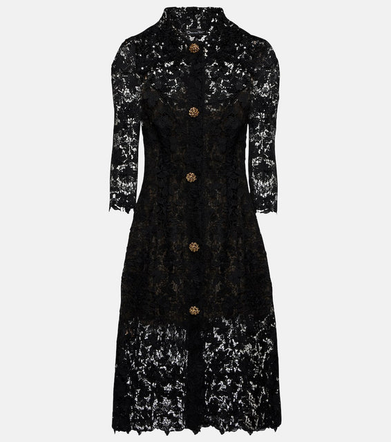 Oscar de la Renta Lace midi dress