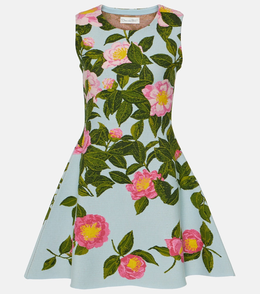 Oscar de la Renta Printed minidress. Oscar de la Renta 印花迷你连衣裙