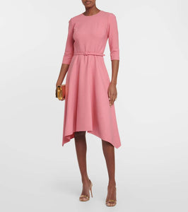 Oscar de la Renta Wool-blend midi dress
