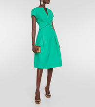 Oscar de la Renta Wool-blend midi dress