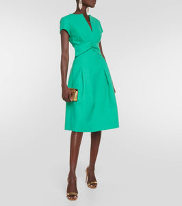 Oscar de la Renta Wool-blend midi dress