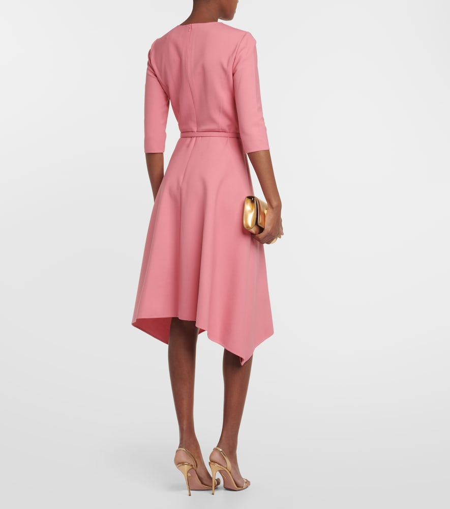 Oscar de la Renta Wool-blend midi dress
