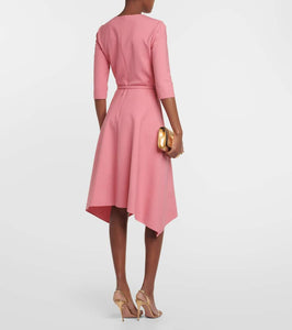 Oscar de la Renta Wool-blend midi dress