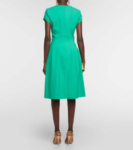 Oscar de la Renta Wool-blend midi dress