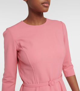 Oscar de la Renta Wool-blend midi dress