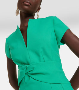 Oscar de la Renta Wool-blend midi dress