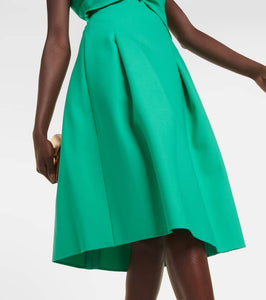 Oscar de la Renta Wool-blend midi dress