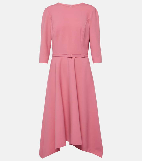 Oscar de la Renta Wool-blend midi dress