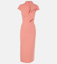Oscar de la Renta Wool-blend midi dress. Oscar de la Renta 羊毛混纺中长连衣裙