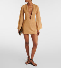 Oseree Lumi√É¬®re metallic minidress