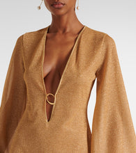 Oseree Lumi√É¬®re metallic minidress