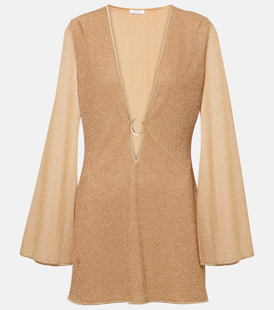 Oseree Lumi√É¬®re metallic minidress