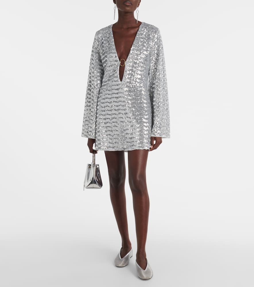 Oseree Lumi√É¬®re sequined beach cover-up