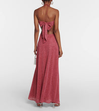 Oseree Lumière O-Gem cutout maxi dress