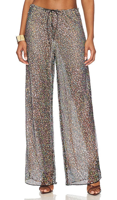 Oseree Netquins Pants in Black - Pantalon Oseree Netquins en Noir - Oseree 黑色 Netquins 长裤 - Oseree Netquins-Hose in Schwarz - Oseree Netquins 팬츠블랙 색상 - Pantaloni Oseree Netquins neri