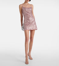 Oseree Netquins slip dress