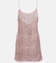 Oseree Netquins slip dress