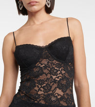 Oseree O-Lover floral lace midi dress