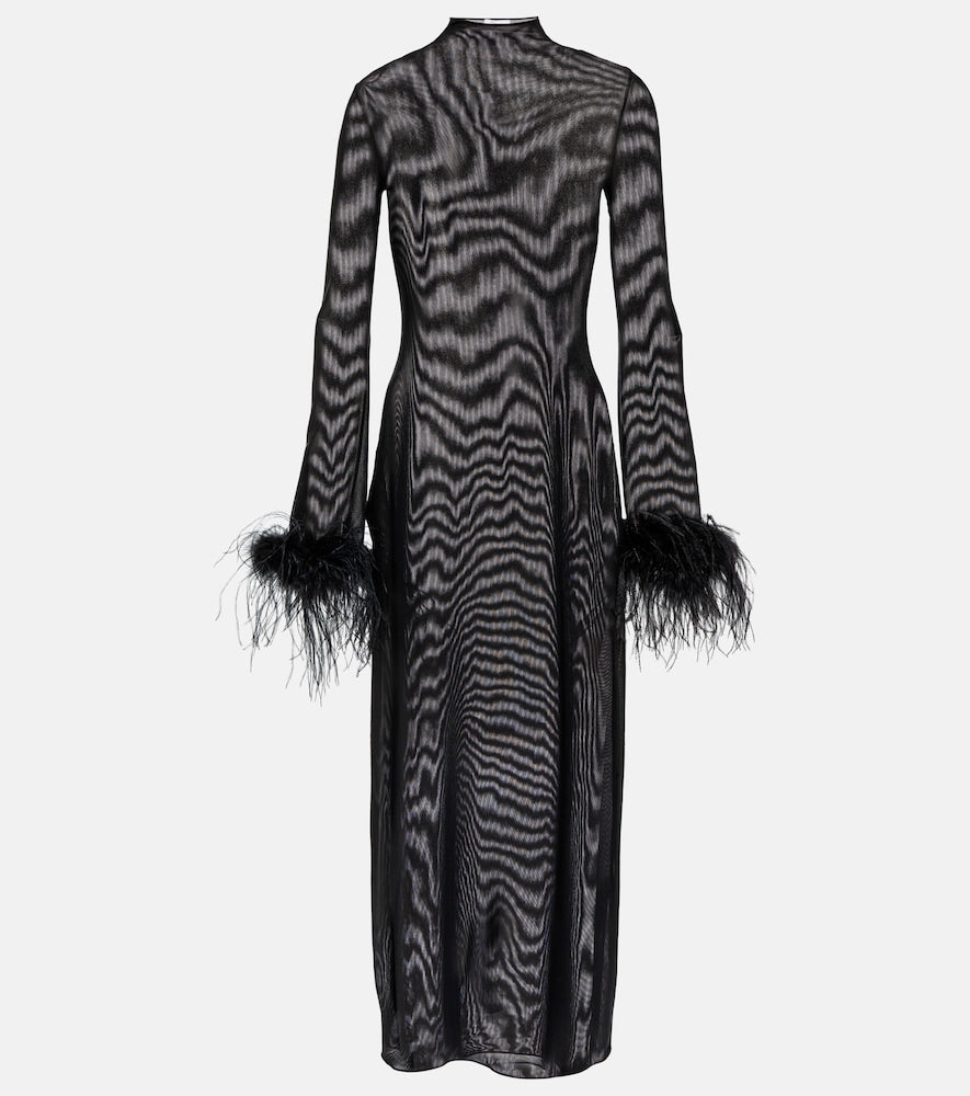 Oseree Plumage midi dress. Oseree Plumage 中长连衣裙