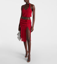 Oseree Rose midi skirt