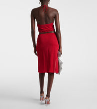 Oseree Rose midi skirt