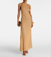 Oseree metallic maxi dress