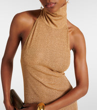 Oseree metallic maxi dress