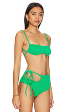 Ostra Brasil Curvy Bikini Top in Green