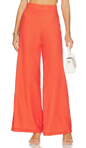 Ostra Brasil Retro Straight Pocket Pants in Orange - Pantalon droit rétro avec poche Ostra Brasil en orange - Ostra Brasil 橙色复古直袋裤 - Ostra Brasil Retro-Hose mit geraden Taschen in Orange - Ostra Brasil 레트로 스트레이트 포켓 팬츠 오렌지 색상 - Pantaloni con tasca dritta retrò Ostra Brasil in arancione