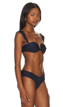 Ostra Brasil Robust Structured Bikini Top in Navy