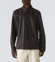 Our Legacy Welding leather overshirt