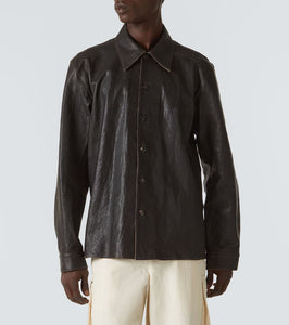 Our Legacy Welding leather overshirt